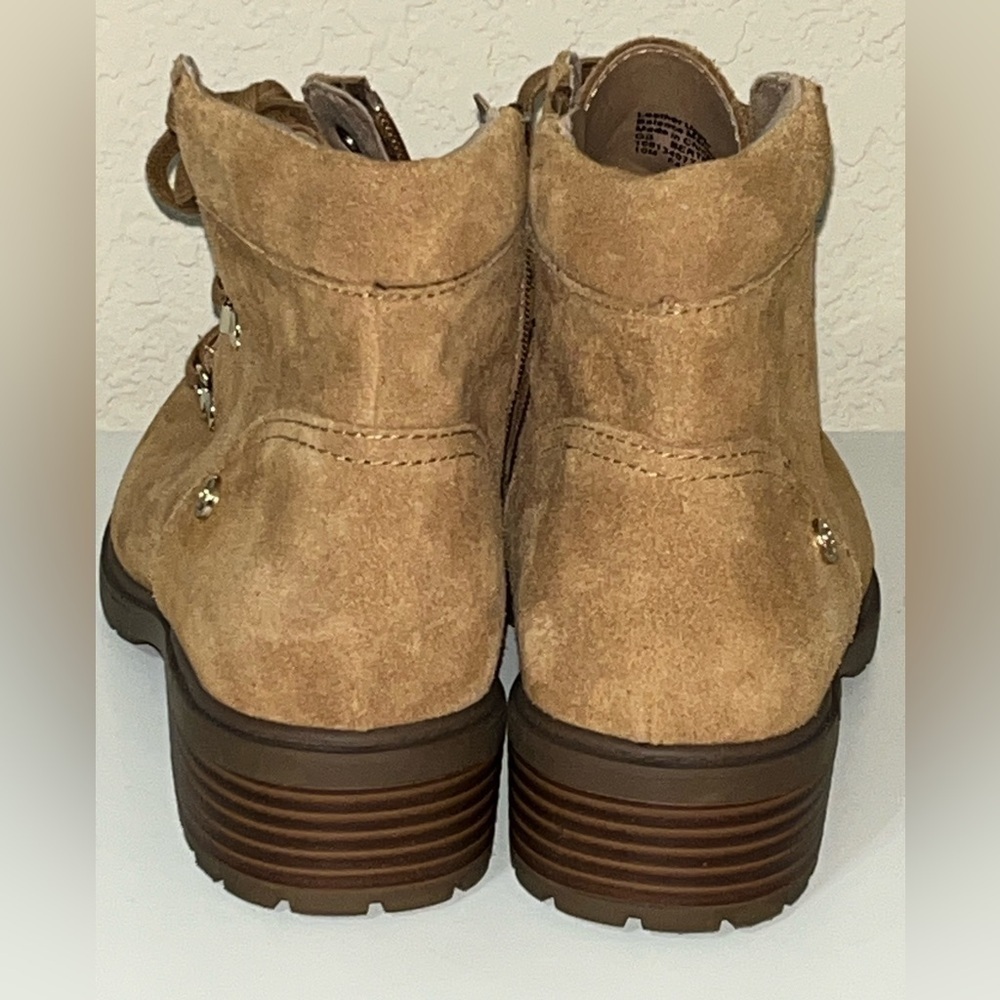 Giani Bernini Womens Bertey Suede Lace-Up Booties Memory Foam, brown/tan - Picture 4 of 10